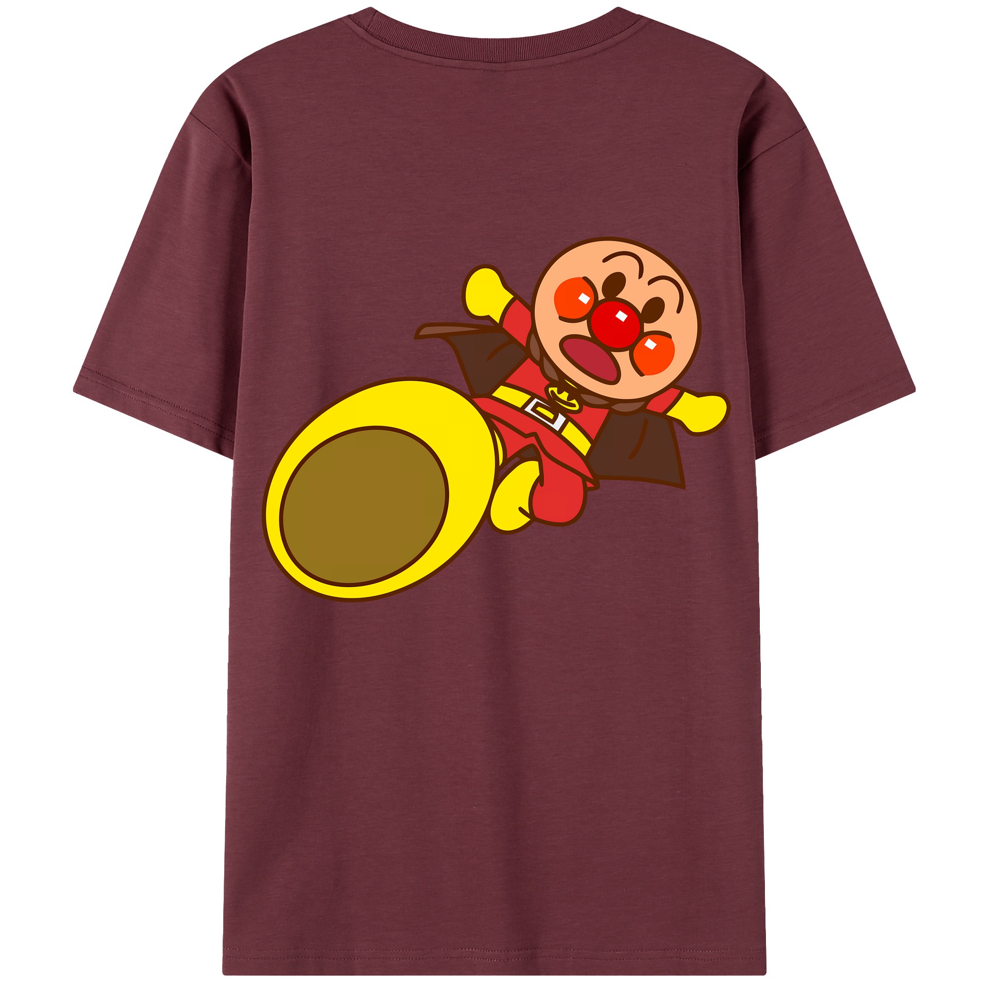 （画像用） アンパンマン Anpanman 綿100％半袖Tシャツ（背面プリント）
